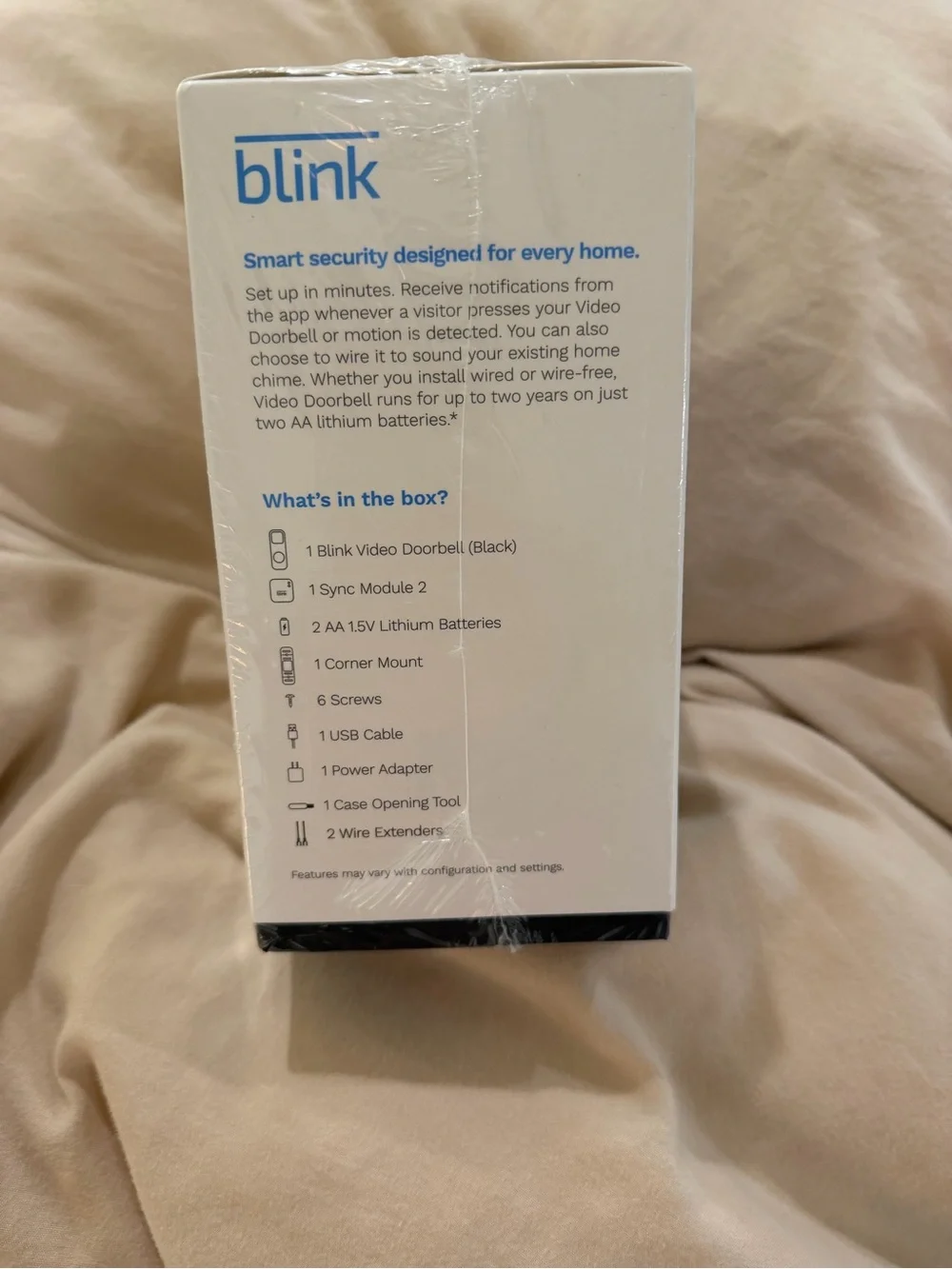 Blink Video Doorbell + Sync Module 2 - Black - Picture 2 of 4